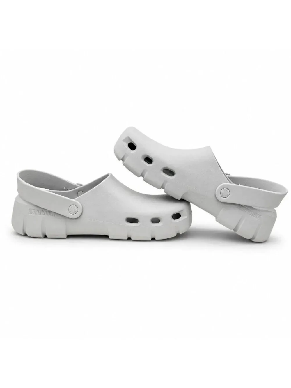Birkenstock Birki Flow EVA Clogs Mens EU 44 US 11 Gray Sport Recovery Slip On